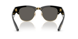 Ray-Ban Mega Clubmaster "Blacked Out" gris foncé / carrée noire et dorée propionate pont haut Lunette Solaire RB 0316S 6826/J5 50