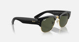 Ray-Ban Mega Clubmaster édition XXL Noir poli sur or G-15 Vert propionate pont haut Lunette Solaire RB 0316 901/31 50