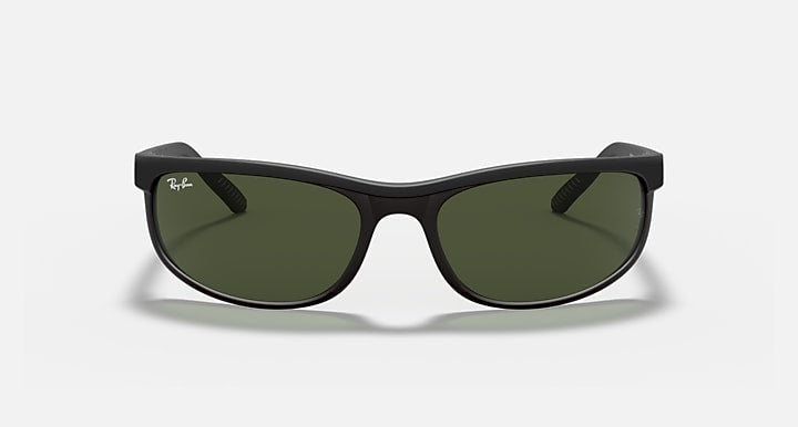RAY-BAN : Ray-Ban PRÉDATEUR 2, Noir Mat, G-15 Vert RB 2027 W1847