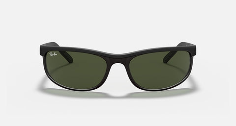 RAY-BAN : Ray-Ban PRÉDATEUR 2, Noir Mat, G-15 Vert RB 2027 W1847