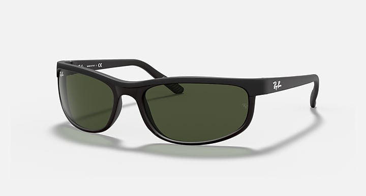 RAY-BAN : Ray-Ban PRÉDATEUR 2, Noir Mat, G-15 Vert RB 2027 W1847