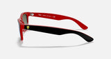RAY-BAN — Nouvelle Wayfarer x Scuderia Ferrari Noir Mat rb2132m F638/30 55