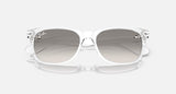 RAY-BAN : New Classic Wayfarer, Poli transparent, Gris clair RB 2132 6774/32 55