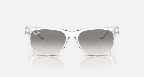 RAY-BAN : New Classic Wayfarer, Poli transparent, Gris clair RB 2132 6774/32 55
