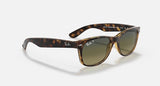 RAY-BAN : NEW WAYFARER CLASSIC Dégradé vert Bleu polarisé Rb2132 894/76