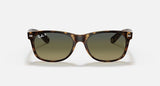 RAY-BAN : NEW WAYFARER CLASSIC Dégradé vert Bleu polarisé Rb2132 894/76
