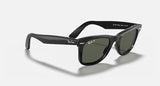 Ray-Ban Wayfarer Classic Original Carré Noir poli acetate Polarisé G-15 vert rb2140 901/58 50