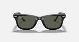 Ray-Ban Wayfarer Classic Original Carré Noir poli acetate Polarisé G-15 vert rb2140 901/58 50