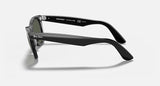 Ray-Ban Wayfarer Classic Original Carré Noir poli acetate Polarisé G-15 vert rb2140 901/58 50