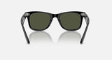 Ray-Ban Wayfarer Classic Original Carré Noir poli acétate Polarisé G-15 vert Rb 2140 901 50