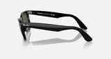 Ray-Ban Wayfarer Classic Original Carré Noir poli acétate Polarisé G-15 vert Rb 2140 901 50