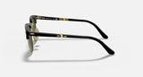 Ray-Ban — Clubmaster Folding rétro Noir poli G-15 Vert Carré en acetate Lunette Solaire Rb2176 901 51