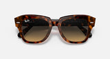 Ray-Ban Wayfarer Classic Original Carré Acétate Havane poli Dégradé marron/bleu Rb2186 1324bg 52