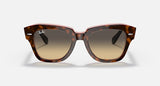 Ray-Ban Wayfarer Classic Original Carré Acétate Havane poli Dégradé marron/bleu Rb2186 1324bg 52