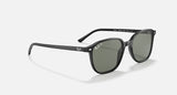 RAY-BAN : Léonard Carré Noir poli en acétate G-15 Vert Polarisé Rb2193 901 58 53