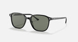 RAY-BAN : Léonard Carré Noir poli en acétate G-15 Vert Polarisé Rb2193 901 58 53