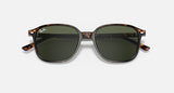 RAY-BAN : Léonard Carré Tortue polie en acétate G-15 Vert Rb2193 902/31 53