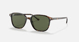 RAY-BAN : Léonard Carré Tortue polie en acétate G-15 Vert Rb2193 902/31 53
