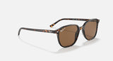 RAY-BAN : Léonard Carré Tortue polie en acétate polarisé marron Rb2193 902/57 53