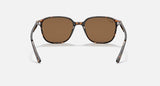 RAY-BAN : Léonard Carré Tortue polie en acétate polarisé marron Rb2193 902/57 53