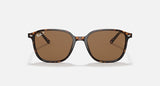 RAY-BAN : Léonard Carré Tortue polie en acétate polarisé marron Rb2193 902/57 53