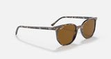 RAY-BAN : Elliot carré brun gris havane poli en acétate à lentilles polarisé marron | RB2197 1357/57