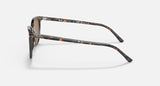 RAY-BAN : Elliot carré brun gris havane poli en acétate à lentilles polarisé marron | RB2197 1357/57