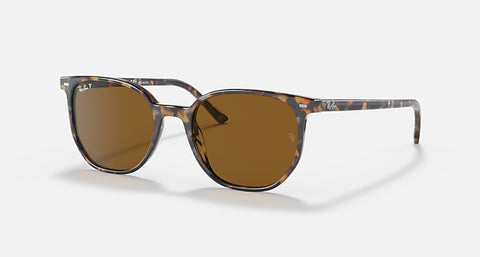 RAY-BAN : Elliot carré brun gris havane poli en acétate à lentilles polarisé marron | RB2197 1357/57
