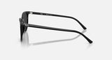 RAY-BAN : Elliot carré Noir poli en acétate à lentilles Polarisé noir | RB2197 901/48 52