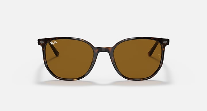 RAY-BAN : Elliot Carré Havane polie en acétate à lentilles brunes RB 2197 902/33