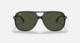 RAY-BAN : BILL, Carré en acétate Noir poli, G-15 Vert Rb2198 901/31