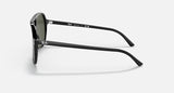 RAY-BAN : BILL, Carré en acétate Noir poli, G-15 Vert Rb2198 901/31