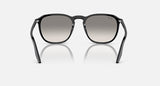 RAY-BAN : RB 2203 — Lunettes en acétate noir poli carrée, lentilles Gris clair (Rb2203 901/32)