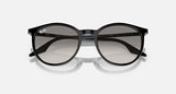 RAY-BAN : RB 2204 — Lunettes Phantos en acétate Noir poli avec lentilles Gris clair | RB2204 901/32 51
