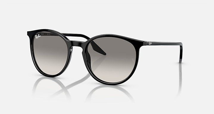 RAY-BAN : RB 2204 — Lunettes Phantos en acétate Noir poli avec lentilles Gris clair | RB2204 901/32 51