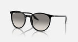 RAY-BAN : RB 2204 — Lunettes Phantos en acétate Noir poli avec lentilles Gris clair | RB2204 901/32 51