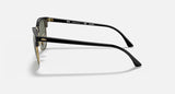 RAY-BAN : Clubmaster Classic À Pont Bas, Noir/Vert Classique G-15 | RB3016F 901/58 55
