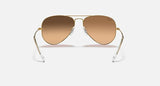 RAY-BAN : AVIATEUR CLASSIC en Métal Or briallant, lentilles Rose miroir argenté | Rb3025 001/57 58