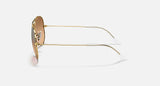 RAY-BAN : AVIATEUR CLASSIC en Métal Or briallant, lentilles Rose miroir argenté | Rb3025 001/57 58