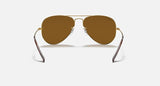 RAY-BAN : AVIATEUR Classic en Métal Or Arista poli et lentille Marron Polarisé | Rb3025 001/57 58