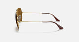 RAY-BAN : AVIATEUR Classic en Métal Or Arista poli et lentille Marron Polarisé | Rb3025 001/57 58