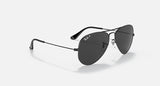 RAY-BAN : AVIATEUR Noir Total (Total Black) en Métal Noir poli et lentille Noir Polarisé | Rb3025 002/48 58