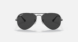 RAY-BAN : AVIATEUR Noir Total (Total Black) en Métal Noir poli et lentille Noir Polarisé | Rb3025 002/48 58