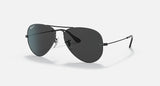 RAY-BAN : AVIATEUR Noir Total (Total Black) en Métal Noir poli et lentille Noir Polarisé | Rb3025 002/48 58
