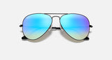 RAY-BAN : AVIATEUR FLASH LENSES GRADIENT | lentilles éclair bleu flash dégradé | RB3025 002/4O