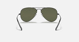 RAY-BAN : Aviator Classic, Noir/Vert Classique G-15 | RB3025 002/58 58