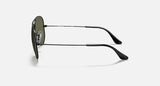 RAY-BAN : Aviator Classic, Noir/Vert Classique G-15 | RB3025 002/58 58