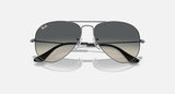RAY-BAN : AVIATEUR Dégradé en Métal Gris anthracite poli et lentilles grises | Rb3025 004/78