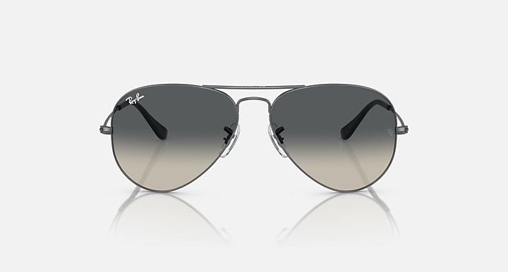 RAY-BAN : AVIATEUR Dégradé en Métal Gris anthracite poli et lentilles grises | Rb3025 004/78