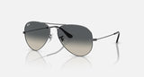 RAY-BAN : AVIATEUR Dégradé en Métal Gris anthracite poli et lentilles grises | Rb3025 004/78